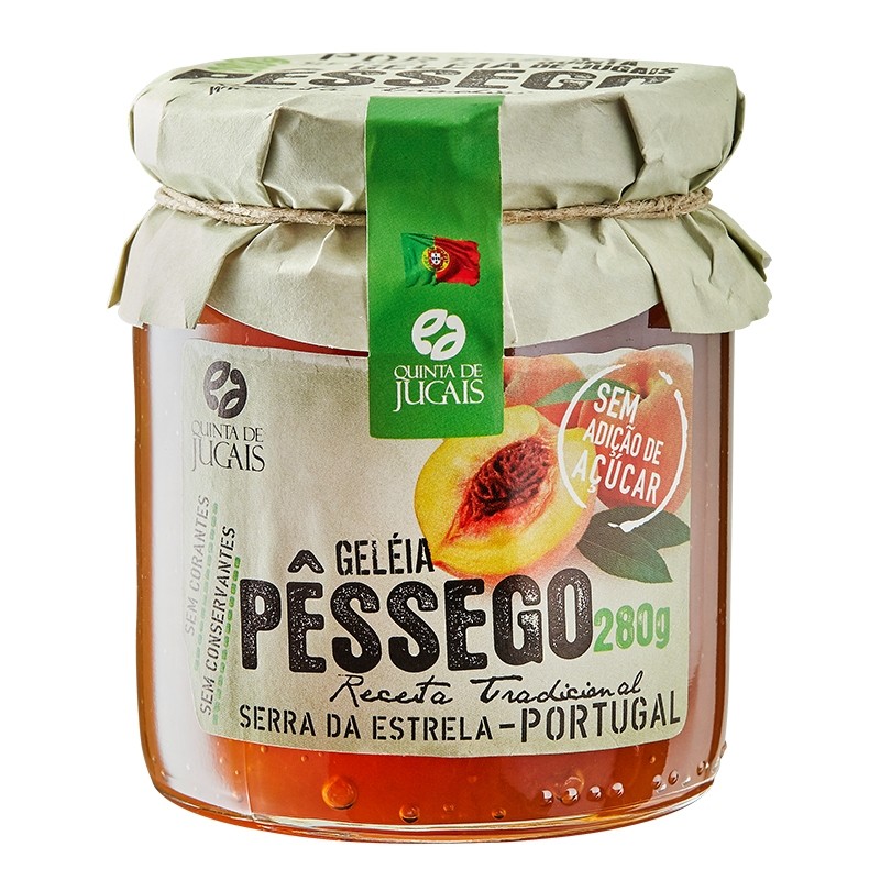 Geleia De Pessego Sem Acucar 280G Quinta De Jugais -Portugal
