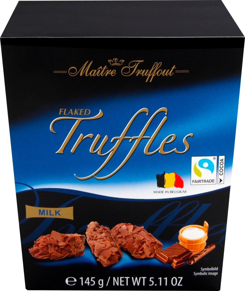 Chocolate Trufas Ao Leite Maitre Truffout 145G Belga