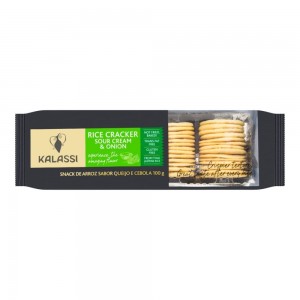 Snack Kalassi Rice Crackers Sour Cream E Onion 100G